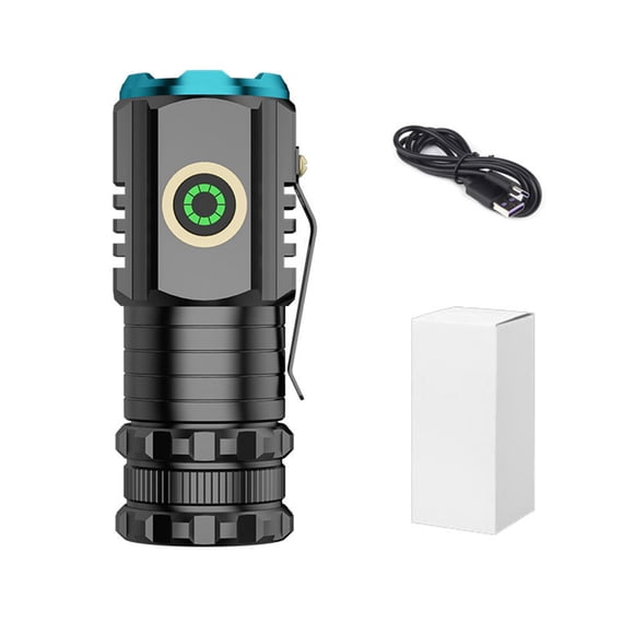 Pisexur Lampe à Trois Yeux Mini et Petite Portable à DEL pour la Maison, Extérieure, Lumière Puissante, Lampe de Poche Rechargeable, Super Lumineuse, Longue Portée, en Liquidation