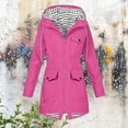thumbnail image 2 of Yuyuzo Manteau de Pluie pour Femmes à Manches Longues, Léger, à Capuche, Imperméable, Actif, Extérieur, Veste de Pluie, 2 of 6