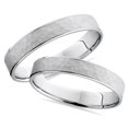 thumbnail image 1 of Matching Hammered Wedding Ring Band White Gold Set 14K, 1 of 1