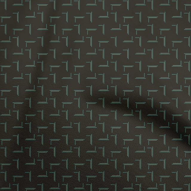 oneOone Georgette Viscose Dark Gray Fabric Abstract Irregular Lines Sewing Craft Projects Fabric Prints By Yard 42 Inch Wide