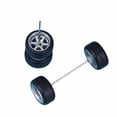thumbnail image 1 of ForHot Wheels Custom JDM Silver 4 Spoke Wheels And Rubber Tyres Real Riders 2024, 1 of 8
