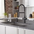 thumbnail image 5 of Catris Flexo Filter-Ready Semi-Pro Pull-Down Dual-Spray Kitchen Faucet - Matte Black, 5 of 5