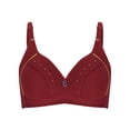 thumbnail image 2 of UPPADA of the Day Today only Plus Size Front Button Bras for Women Sports Bras Full Coverage Soft Sleep Wirefree Bras Push Up Bra Seamless Comfort Supportive Bras Plus Size Everyday Bra, 2 of 6