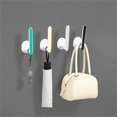 thumbnail image 4 of Oleegame 2PC Spoon And Lid Rest Kitchen Free Punchless Pot Cover Storage Rack Multi Function Cutting Board Rack Plastic Wrap Roll Paper Hook Black, 4 of 9
