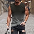 thumbnail image 1 of DPTALR Débardeur Sans Manches Dégradé pour Hommes Imprimé Non Positionné Col Rond T-shirt Sans Manches Décontracté Sport, 1 of 5