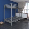 thumbnail image 4 of DHP Miles Twin over Futon Metal Bunk Bed with Ladder for Kids, 4 of 9