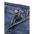 thumbnail image 4 of FOCUSNORM Men Casual Ripped Hole Jeans, Middle Waist Pencil Denim Trousers, 4 of 9