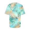 thumbnail image 5 of CEHVOM T-shirt Imprimé Mode Femme Manches Courtes Blouse Col Rond Hauts Décontractés Liquidation, 5 of 5