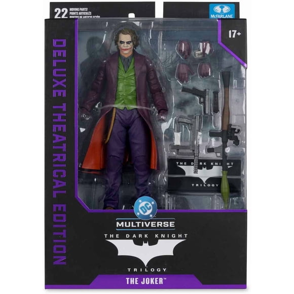 DC Multiverse The Dark Knight Figurine Articulée de 7 Pouces Édition Théâtrale - The Joker