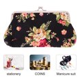 thumbnail image 4 of MasteelfCA Vintage Flower Wallet Lady Buckle Clutch Bag Rose Pattern Coin Purse for Woman, 4 of 8
