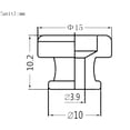 thumbnail image 3 of 2 Pcs Guitar Strap Button Locks Secure Screw Bass Ukulele Belt Buckle Buttons, 3 of 9