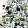 thumbnail image 3 of 2.36In Velvet Christmas Ball Ornaments, 25PCS Red/White Flocked Christmas Tree Hanging Decorations, for Home Holiday Wedding Indoor Xmas Party Decor., 3 of 7