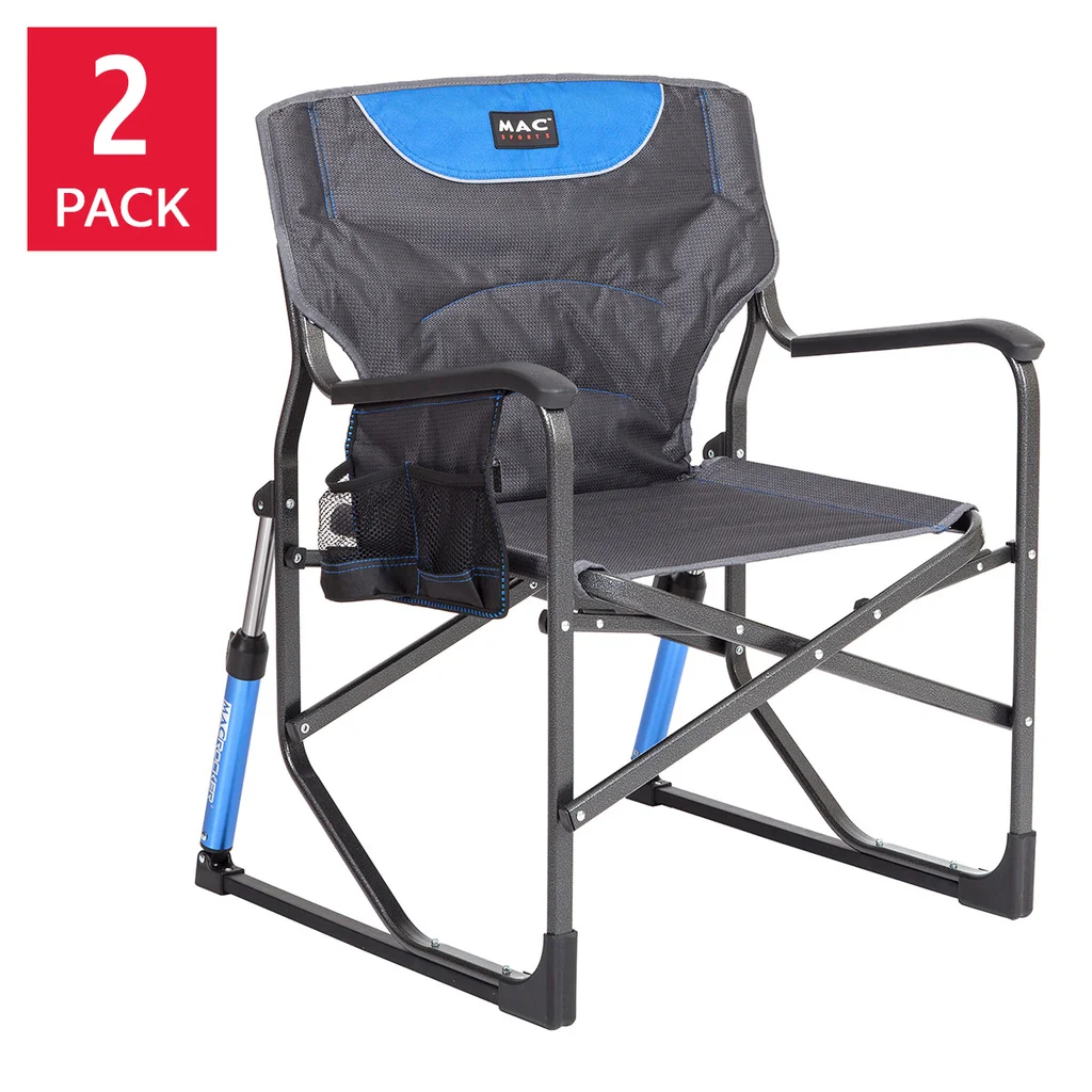 Mac Sports Rock N Lock Director Camping Chair – Folding Outdoor