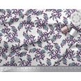 thumbnail image 2 of Soimoi Georgette Viscose Fabric Leaves & Floral Block Print Sewing Fabric Yard 42 Inch Wide, 2 of 3