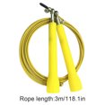 thumbnail image 5 of Speed Skipping Wire Rope Indoor Outdoor Jumping rope speed jumping wire Rope Weight Loss Exercise Home Gym Workout Tool, Yellow, 5 of 5