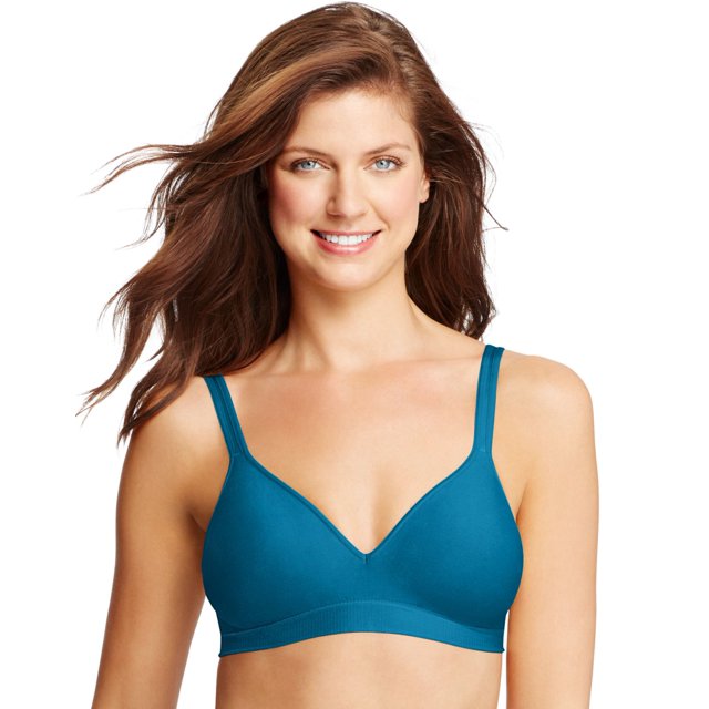 Hanes Womens ComfortFlex Fit Perfect Coverage Wirefree Bra - Best-Seller, L