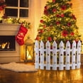thumbnail image 4 of Christmas Tree Fence Picket Fence - Decorative Mini Fence Decoration Christmas Tree Collar, Reusable Plastic Holiday Garden Border for Christmas Tree Indoor Outdoor Decor, 4 of 6