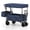 Blue, variant on Gymax Collapsible Wagon w/ Removable Canopy Folding Garden CartOutdoor Utility Car Blue