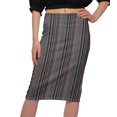 thumbnail image 4 of Moomaya Printed Knee Length Skirt For Women Plus Size Poly Spandex Skirt, 4 of 6