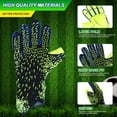 thumbnail image 4 of HLONK Gants de Gardien pour Jeunes Antidérapants Gants de Gardien de Soccer pour Enfants Bleu, 4 of 9