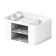 thumbnail image 2 of RXIRUCGD Desk Organizer With 2 Drawer Multi Functional Pencil For Desk Desk Organizers And Accessories With 5 Compartments Drawer For Office With Study Supplies, 2 of 6
