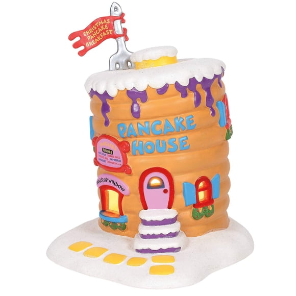 Department 56 Grinch Village Whoville Pancake House Lit Building, 8.25 Inch, Multicolor
