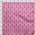 thumbnail image 3 of oneOone Cotton Poplin Fabric Leaves & Floral Block Printed Craft Fabric BTY 56 Inch Wide, 3 of 4