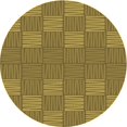 thumbnail image 1 of Ahgly Tapis Rond Lavable en Machine Intérieur Transitionnel Brun Bronze Foncé, 6 Pieds Rond, 1 of 7
