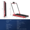 thumbnail image 3 of Superfit 2.25HP 2 in 1 Folding Under Desk Treadmill W/ Remote Control APP, 3 of 9