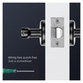 thumbnail image 3 of Door Lock, Tuya Smart Lock Fingerprint Password Bedroom Wooden Door Lock Office Home Ball Lock Handle Smart Lock ,Easy to Install, 3 of 8