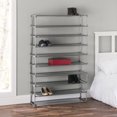 thumbnail image 1 of Porte-chaussures empilable non-tissé multi-usage, 50 paires, gris, 1 of 4