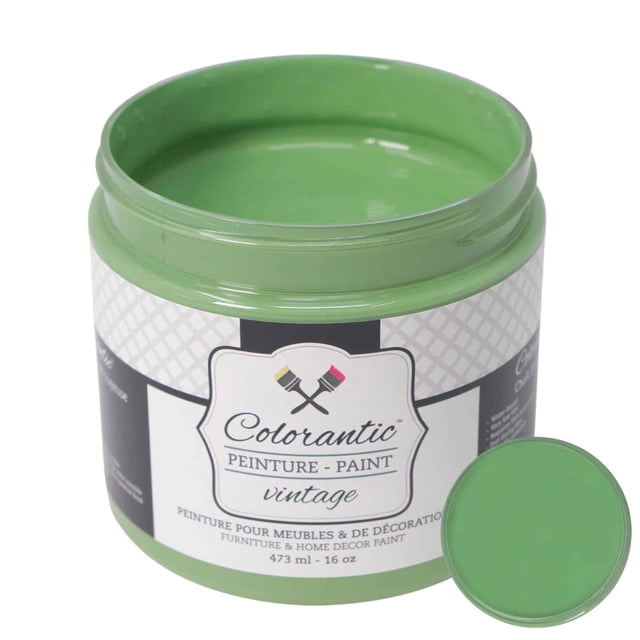 Colorantic | NATURE Chalk Paint Based for Furniture DIY - GREEN LEAF - 16 oz