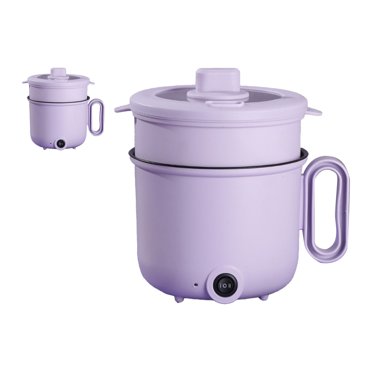 Electric Cooking Pot 1.5L Coated Anti Scald Handle Clear Lid Multifunction Electric Cooker for Home Dormitory Party AU Plug 220V