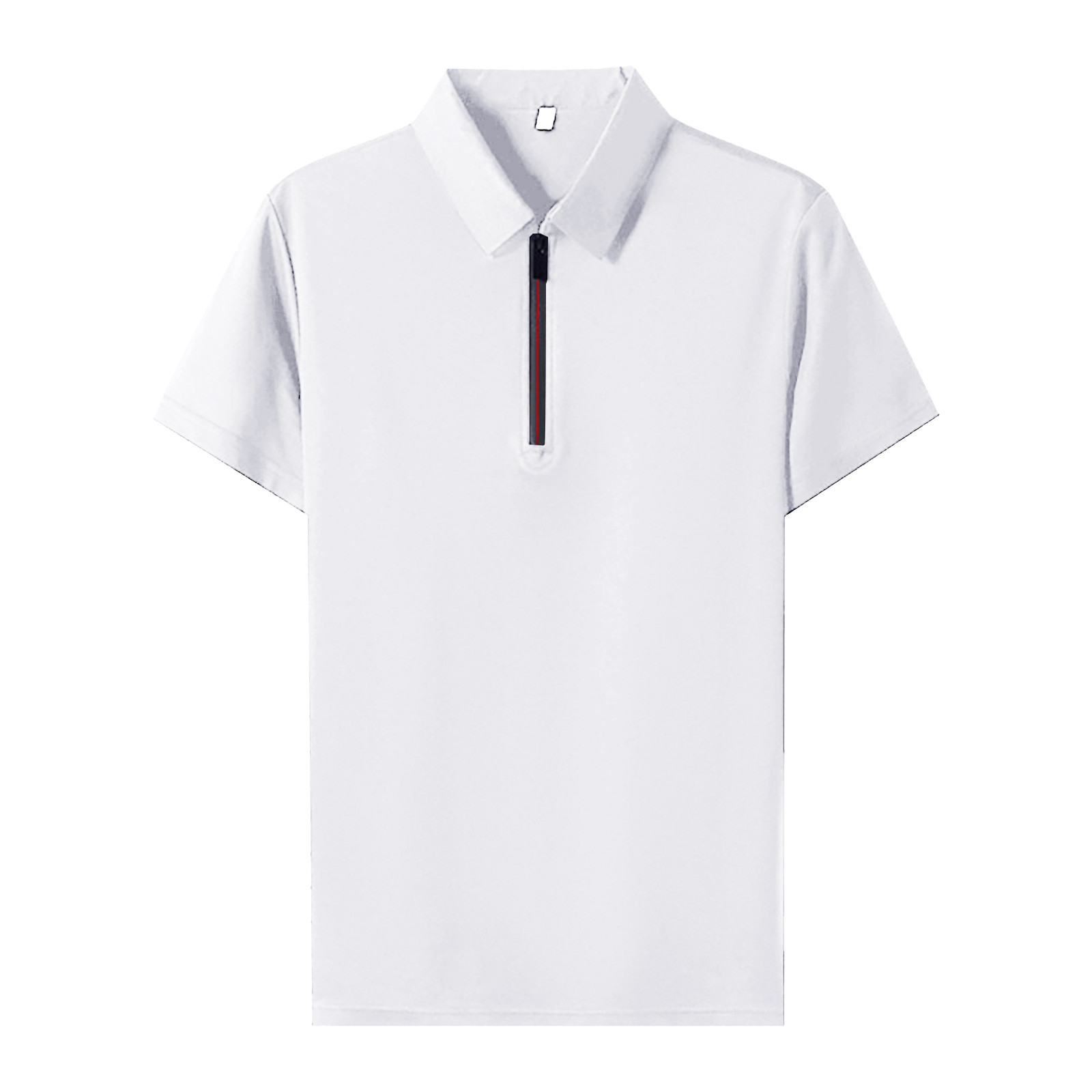 BOBOGOJP Chemise Classique à Manches Courtes pour Hommes Chemise à Manches Courtes Performance Boutonnée, Blanc 3TG