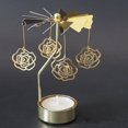 thumbnail image 2 of Clearance! Hot Spinning Rotary Metal Carousel Tea Light Candle Holder Stand Light Xmas Gift, 2 of 2