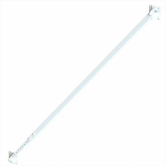 Vinyl Wood Fence Fully Adjustable Telescoping Gate Anti-Sag Brace Kit (White (2 Pack))
