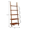 thumbnail image 3 of Pemberly Row Ladder Bookshelf in Cherry Wood Finish, 3 of 3