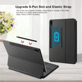 thumbnail image 4 of Keyboard Case for Samsung Galaxy Tab S7 FE S9 S8 S7 Plus Case Magic Backlight Keyboard with Trackpad Magnetic Tablet Cover Capa Spanish Keyboard S7 Plus 12.4 inch, 4 of 6