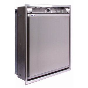 Norcold Réfrigérateur DC751SS Réfrigérateur à compartiment unique avec congélateur; Montage Proud/Montage Flush sans matériel supplémentaire; 2.7 Pied cubique; Courant direct; Sans fabricant de glace