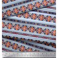 thumbnail image 3 of Soimoi Poly Georgette Fabric Ikat Southwestern Print Sewing Fabric Yard 52 Inch Wide, 3 of 3