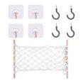 thumbnail image 1 of Hanging Fruit Baskets for Kitchen Home Kitchen Fruit Hanging Basket Cotton Rope Hand-Woven Storage Basket Fruit Basket for Kitchen Counter Hanging Fruit Basket for Kitchen, 1 of 8