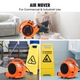 thumbnail image 2 of KFFKFF Ground Fan, 1/4 HP, 1000 CFM Air Circulator for Evaporation and Temperature Reduction, Compact Rug Drying Ventilator with 4 Airflow Directions and Timing Feature, ETL Certified, 2 of 9