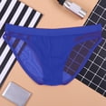 thumbnail image 4 of Ketyyh-chn99 Underwear for Men Boxers 2024 Breathable Short Leg Trunks Underpants Mens Low Rise Briefs Ice Thread Underpants Fashion Ride Up Underwear Pant Blue,XL, 4 of 4
