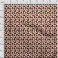 thumbnail image 3 of oneOone Georgette Viscose Tan Fabric Skull Craft Projects Decor Fabric Printed By The Yard 42 Inch Wide, 3 of 4
