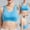 Sky Blue, variant on Amzcrzy Bras for Women Sports Bra Bralettes for Women Push Up Bra Women's Sports Underwear Yoga Wear Running Back Training Shock-proof Vest Breasted Bra Bras for Women No Underwire