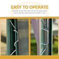 thumbnail image 2 of 50pcs Stainless Steel Greenhouse Glass Pane Fixing Clips for Wire Attachment, 2 of 9