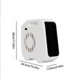 thumbnail image 3 of PEONAVET Electric Heater Mini Heater Desktop Office Heater Compact Portable Dormitory Hand Warmer Heat Christmas Gift, 3 of 9