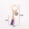 thumbnail image 2 of 26 Letters A-Z Decorative Alphabet Initial Charm Keychain for Women Girls Men Teenager Gift, 2 of 2