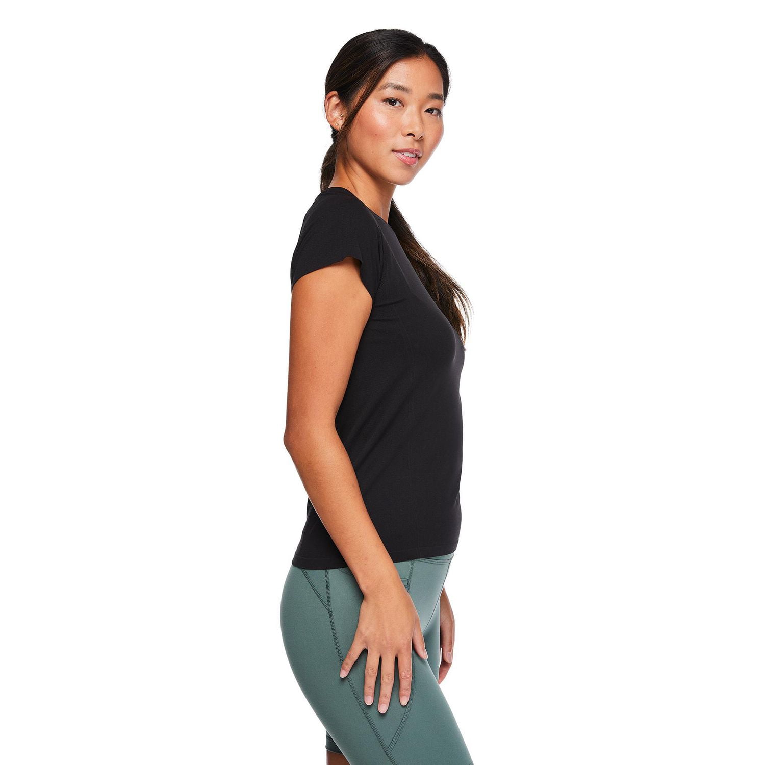 Athletic Works Women's Short-Sleeve Seamless T-Shirt