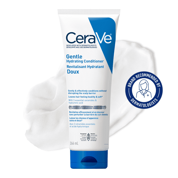 CeraVe Revitalisant Hydratant Doux, Revitalisant Sans Sulfates avec des Céramides et de la Niacinamide